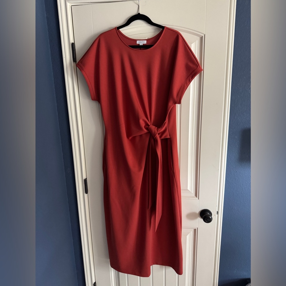 Nordstrom Tie Waist Midi Dress 2x Plus Size